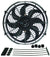 Derale 18912 12" Dyno-Cool High Performance Electric Fan
