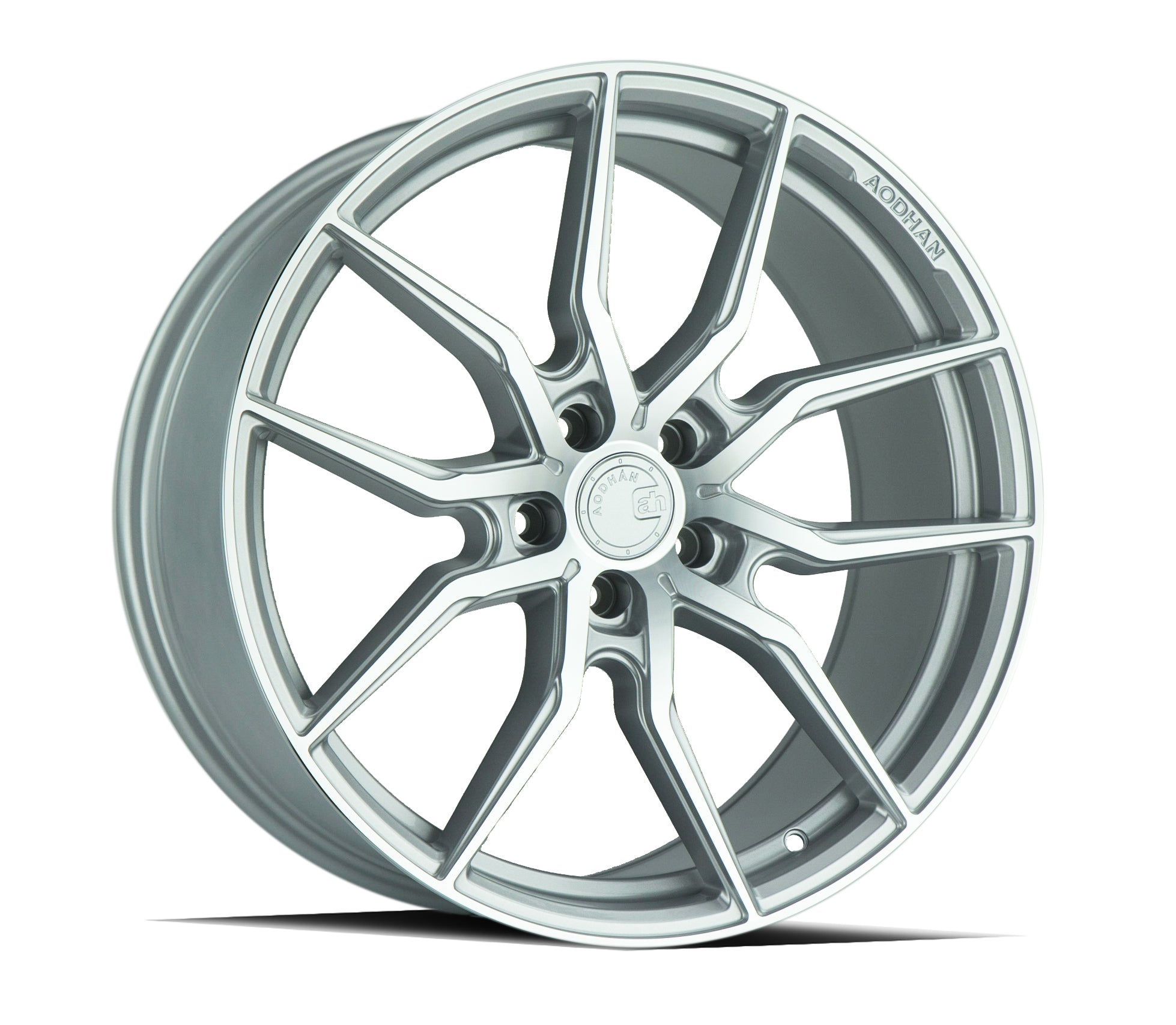 Aodhan AFF1 20x9 5x114.3 +32 Gloss Silver Machined Face