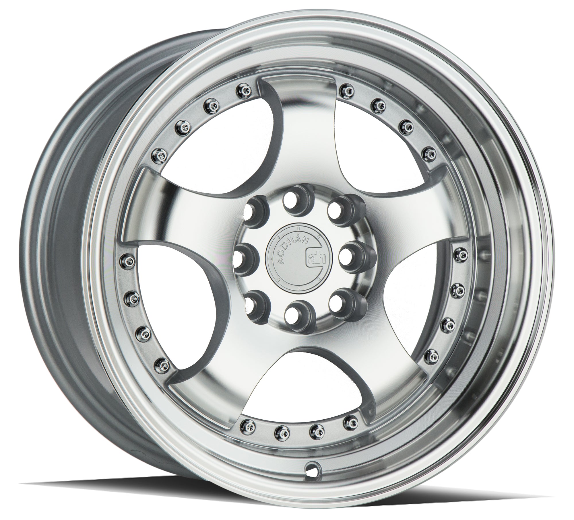 Aodhan AH03 15x8 4x100/114.3 +20 Silver Machined Face And Lip