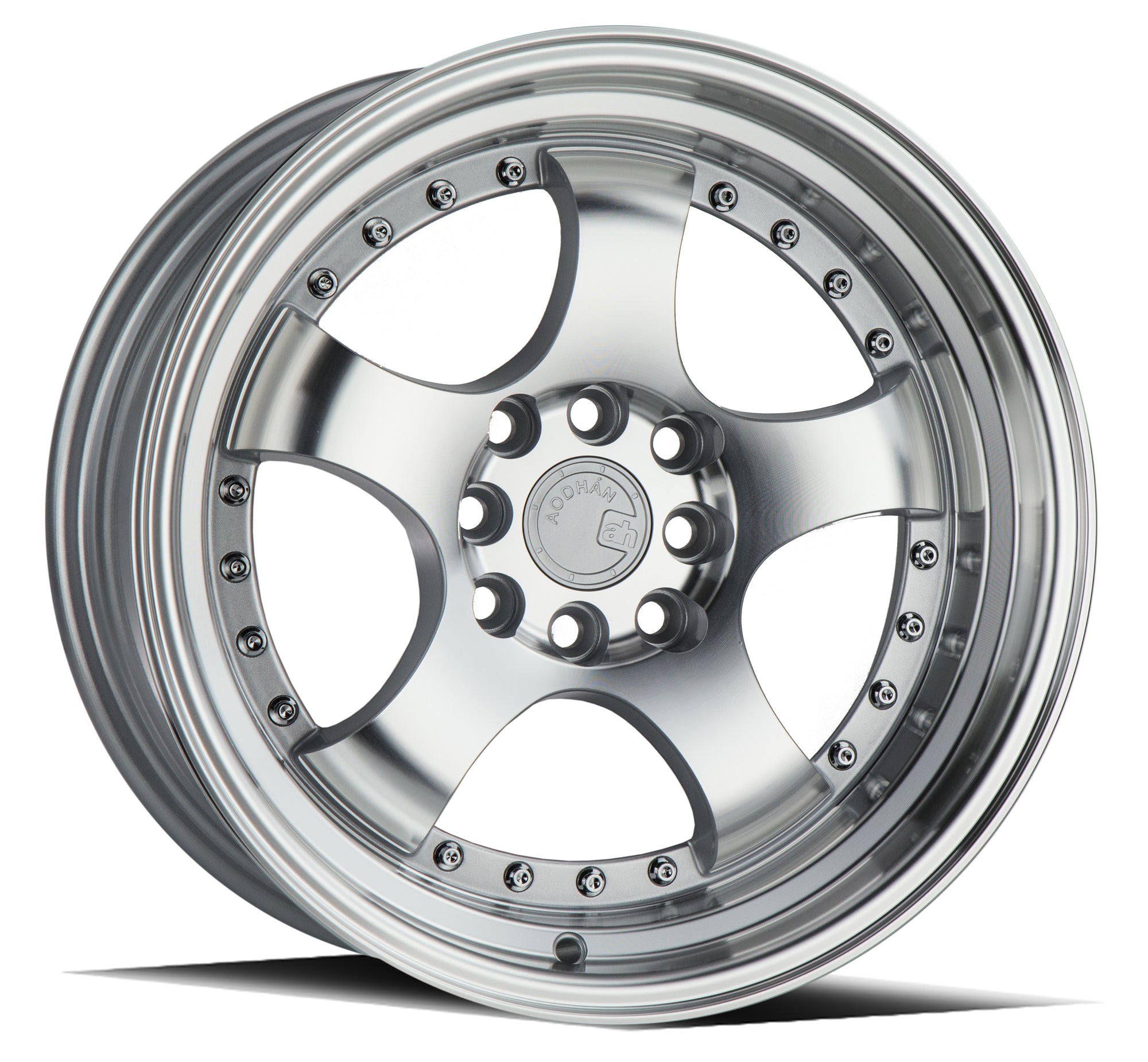 Aodhan AH03 16x8 4x100/114.3 +15 Silver Machined Face And Lip