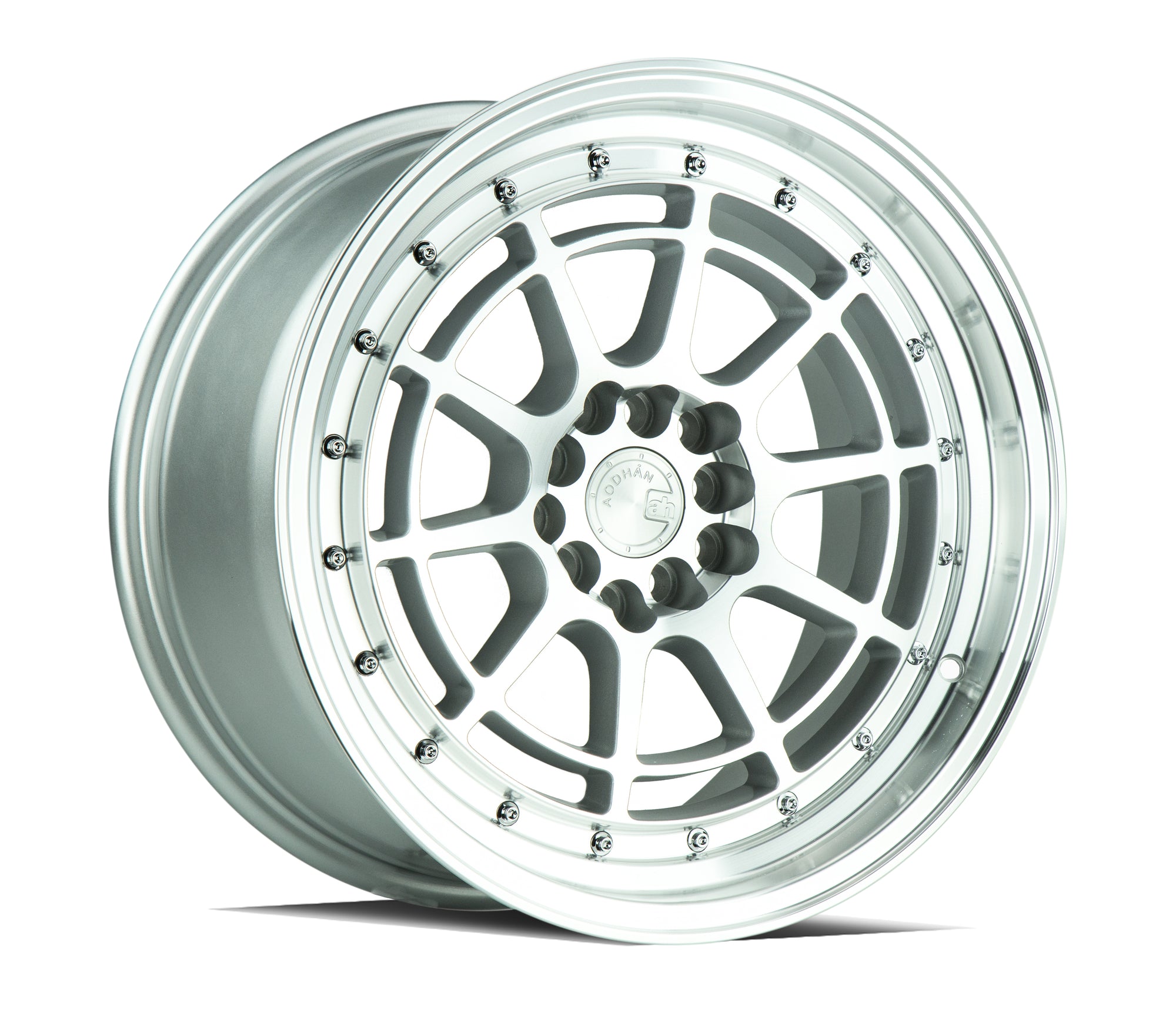 Aodhan AH04 17x9 5x100/114.3 +25 Silver Machined Face And Lip
