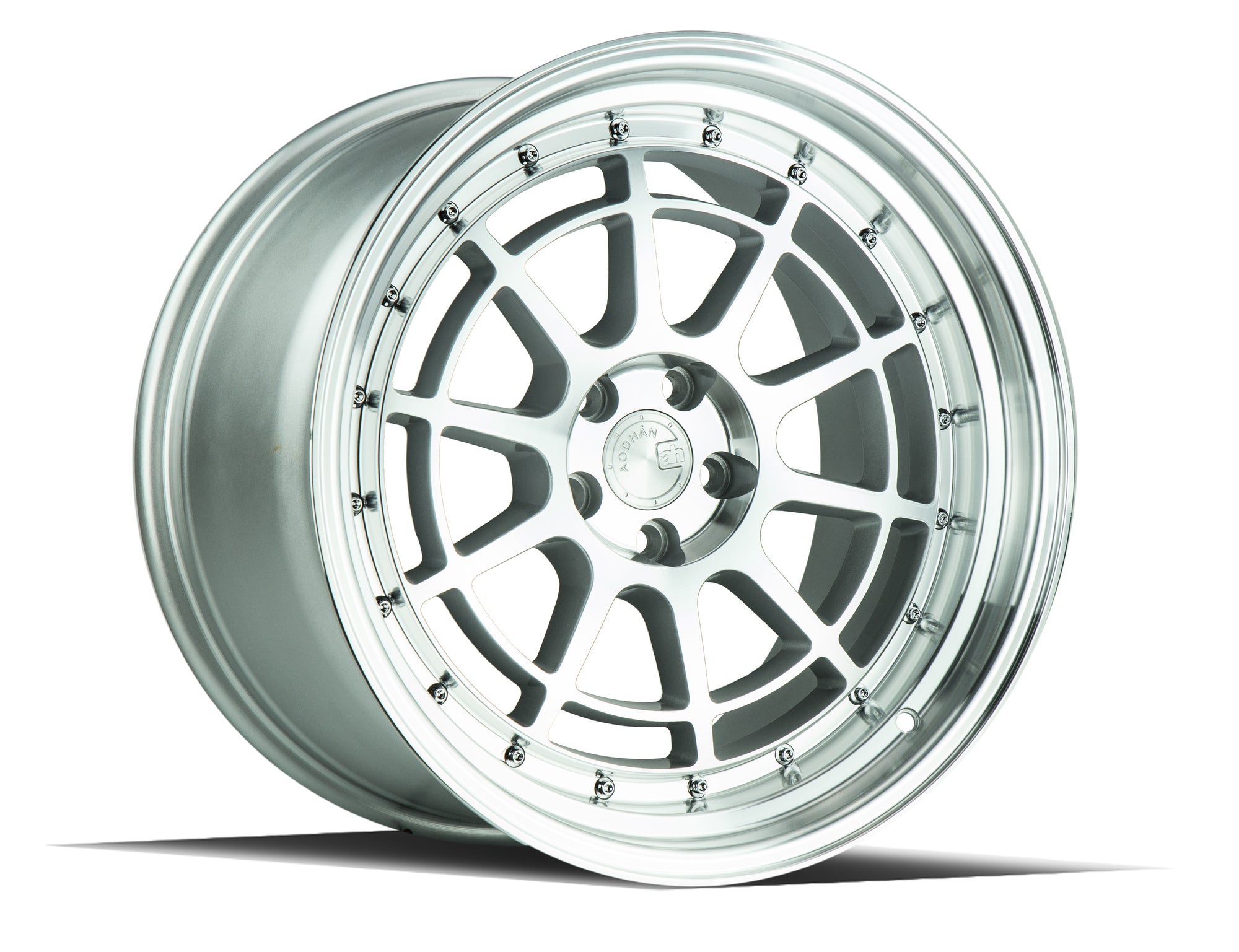 Aodhan AH04 18x9.5 5x114.3 +30 Silver Machined Face And Lip