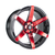 Cosmis Racing S1 Black w/ Red Face & Milled Spoke Wheel 18x9.5 +15mm 5x114.3
