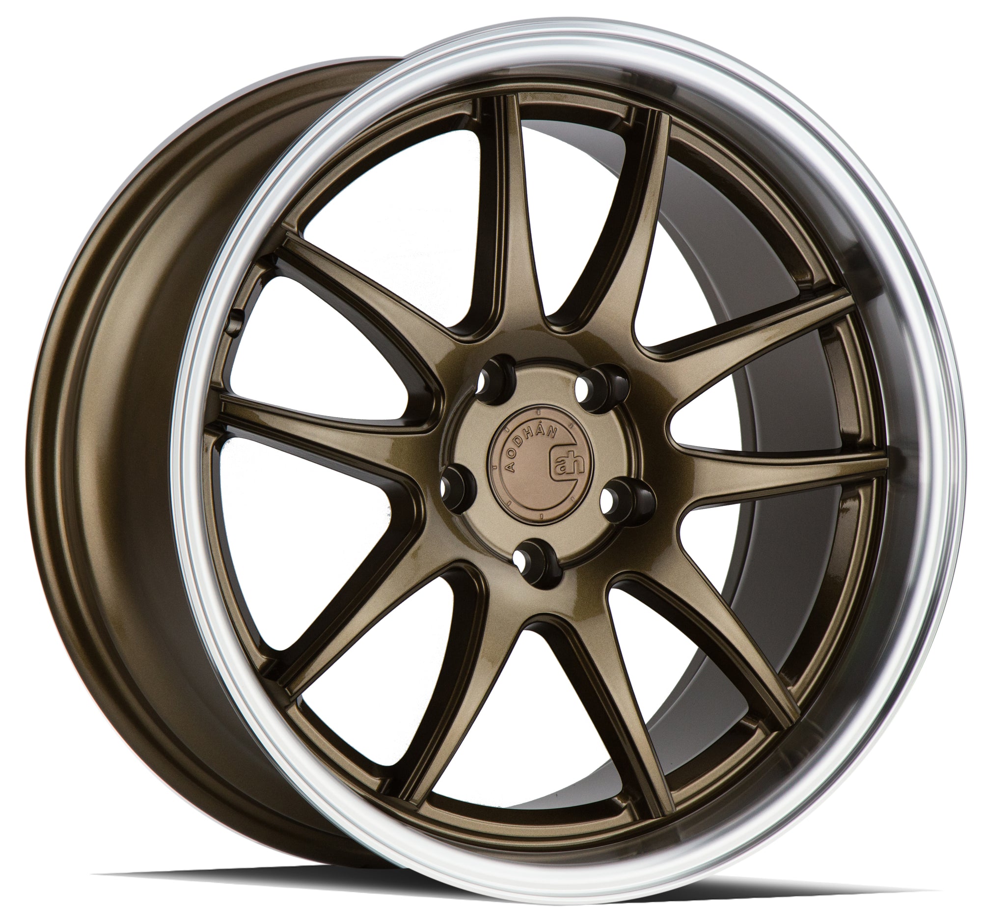 Aodhan DS02 18x8.5 5X100 +35 Bronze w/Machined Lip