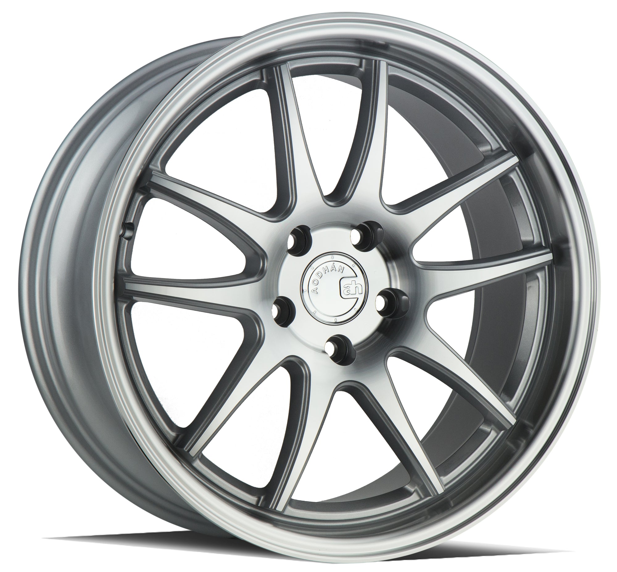 Aodhan DS02 18x8.5 5x114.3 +35 Silver w/Machined Face
