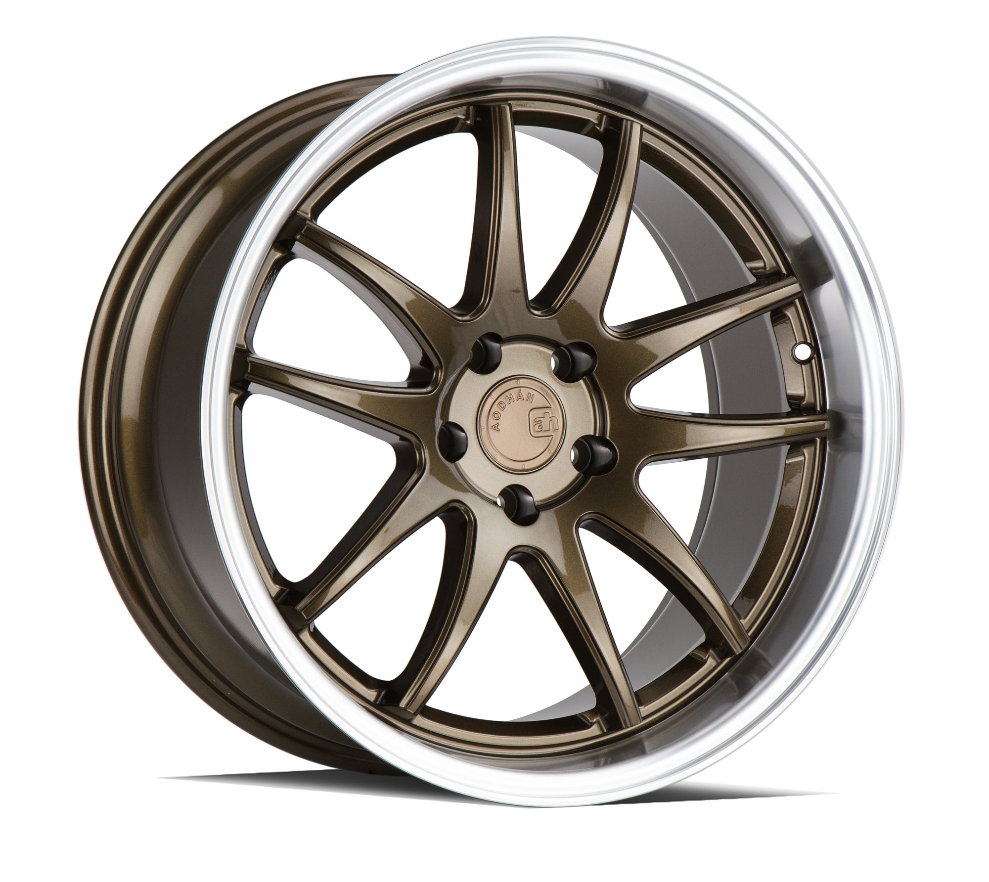 Aodhan DS02 18x9.5 5x114.3 +15 Bronze w/Machined Lip