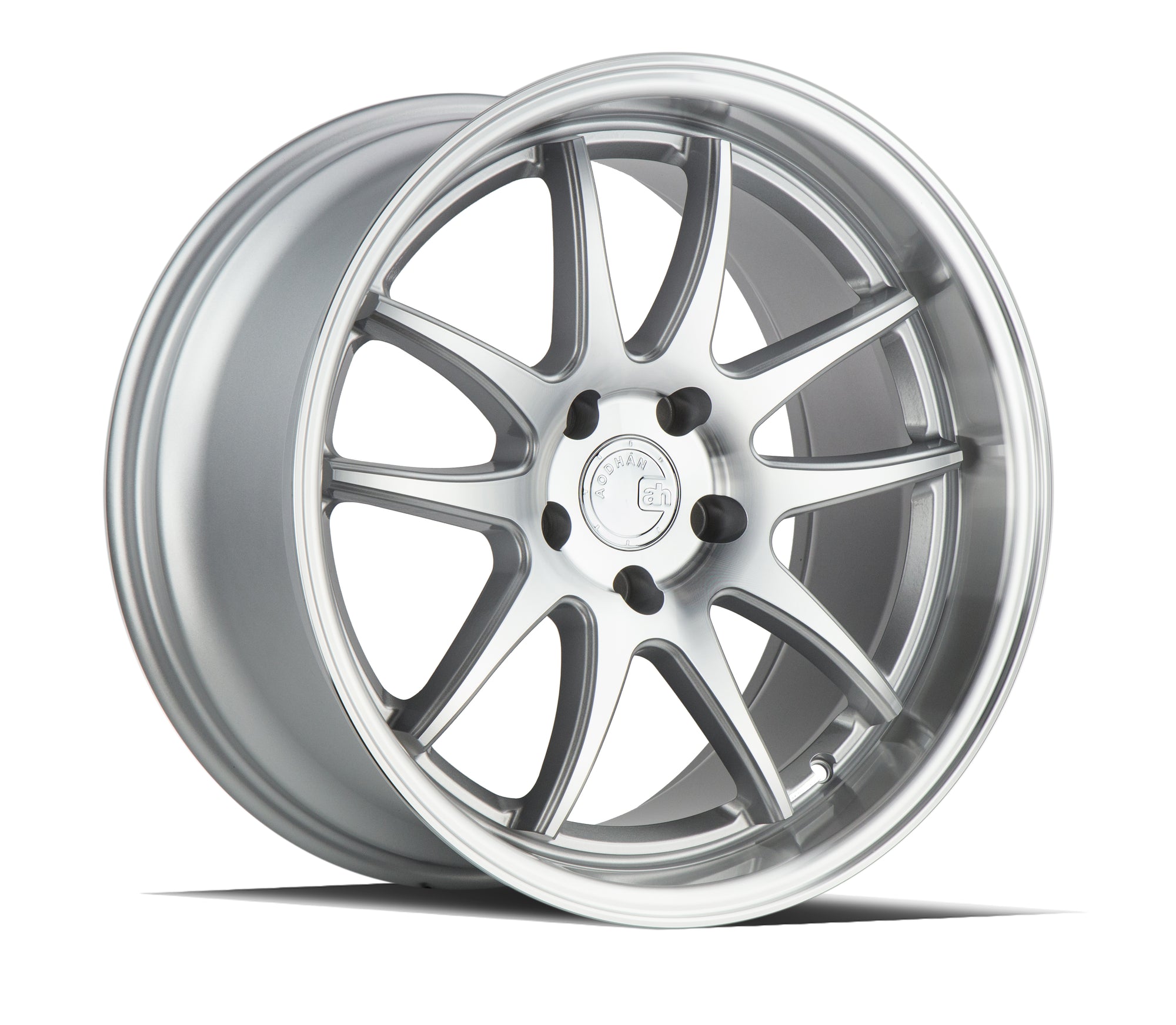 Aodhan DS02 18x9.5 5X100 +35 Silver w/Machined Face