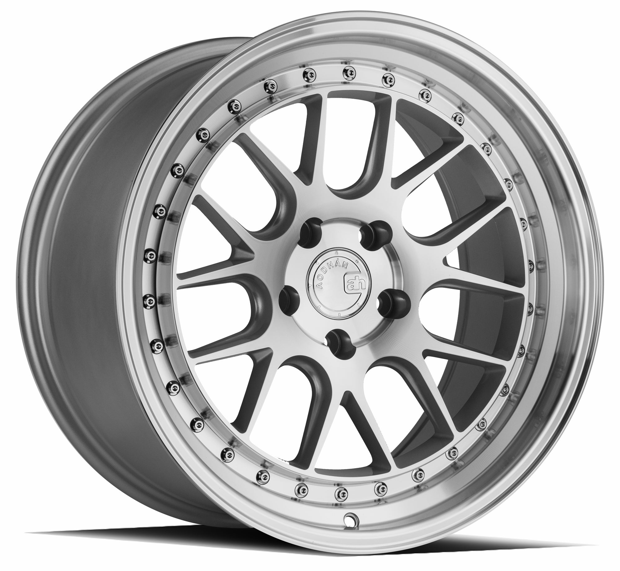 Aodhan DS06 18x9.5 5x100 +35 Silver w/Machined Face