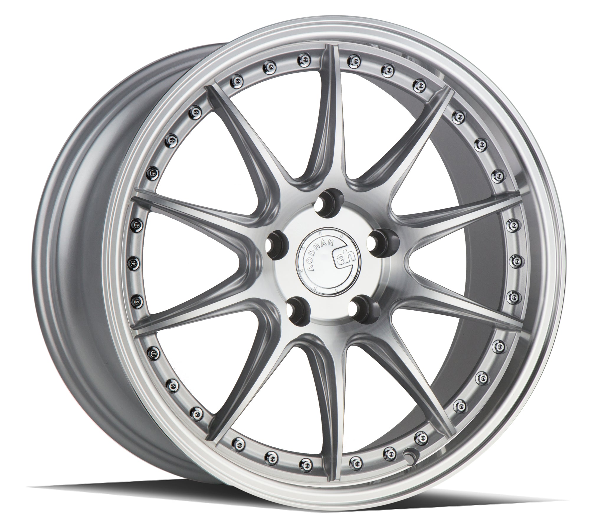Aodhan DS07 18x8.5 5x114.3 +35 Silver w/Machined Face