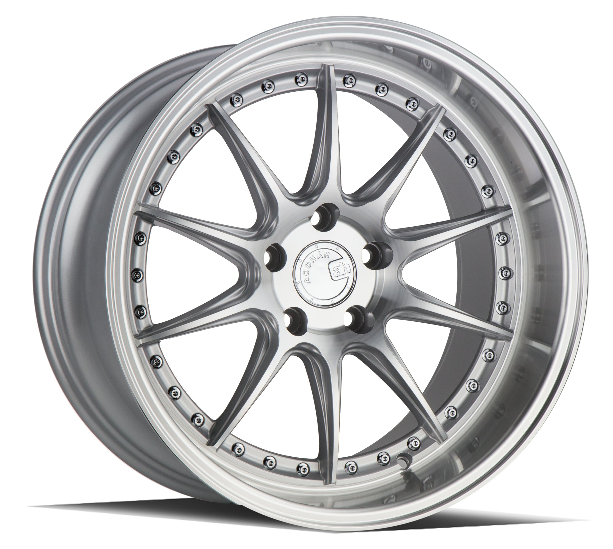 Aodhan DS07 19x11 5x114.3 +22 Silver w/Machined Face