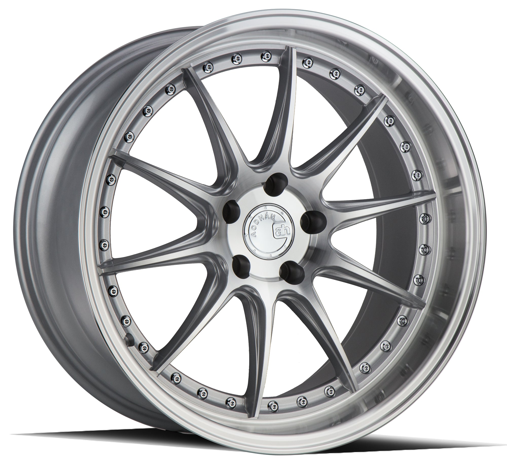Aodhan DS07 19x9.5 5x114.3 +15 Silver w/Machined Face