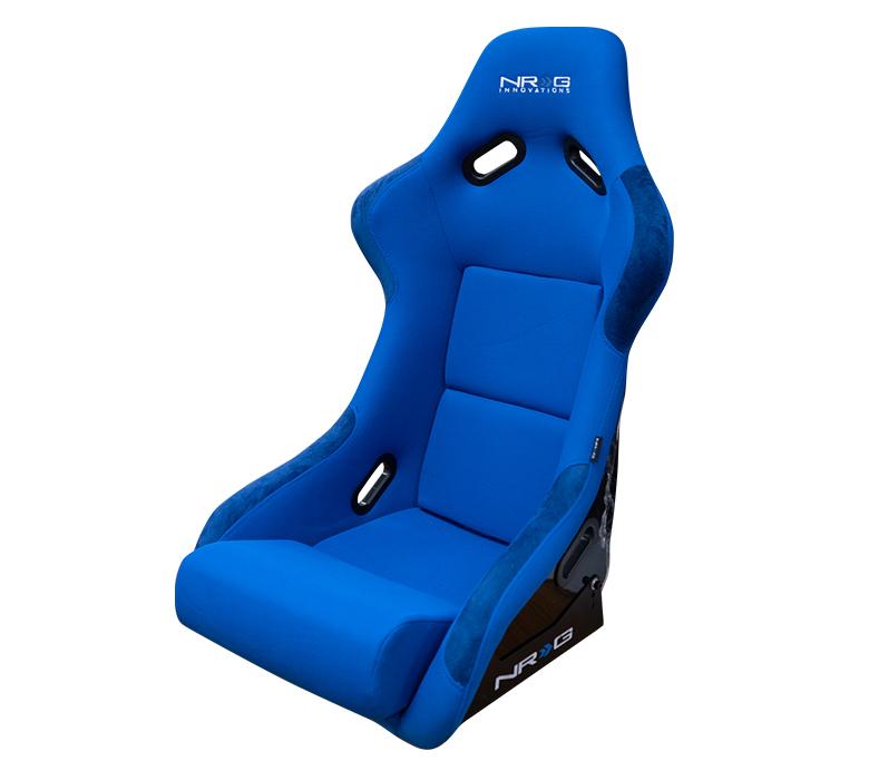 NRG FRP-300BL Fiber Glass Bucket Seat with Blue Cloth (Large)