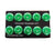 NRG FW-150GN Green with Color Matched Bolts Rivets for Plastic Fender Washer Kit (Set of 10) - M6 Sizes Fits 10mm Bolts