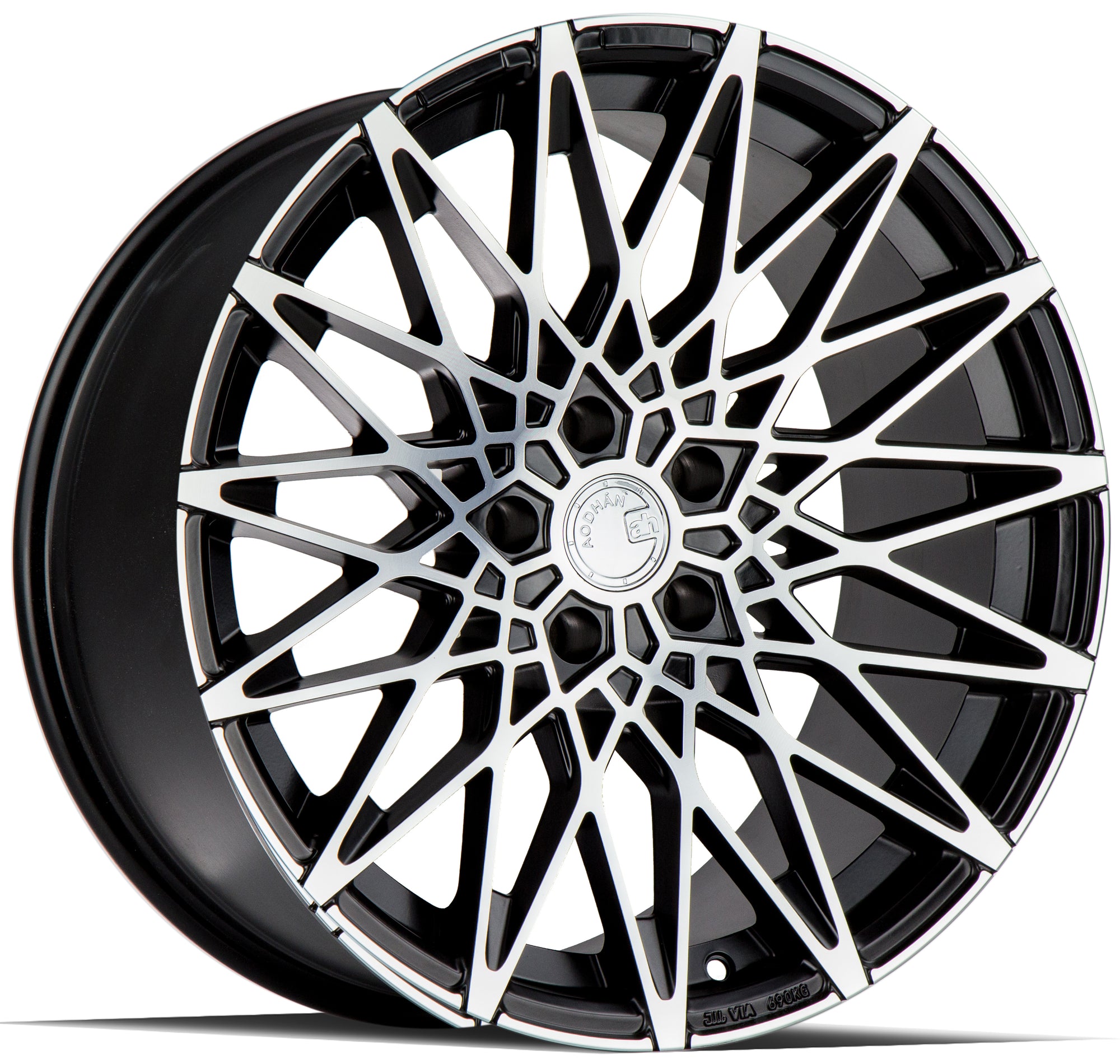 Aodhan LS001 19x9.5 5X112 +30 Matte Black w/Machined Face