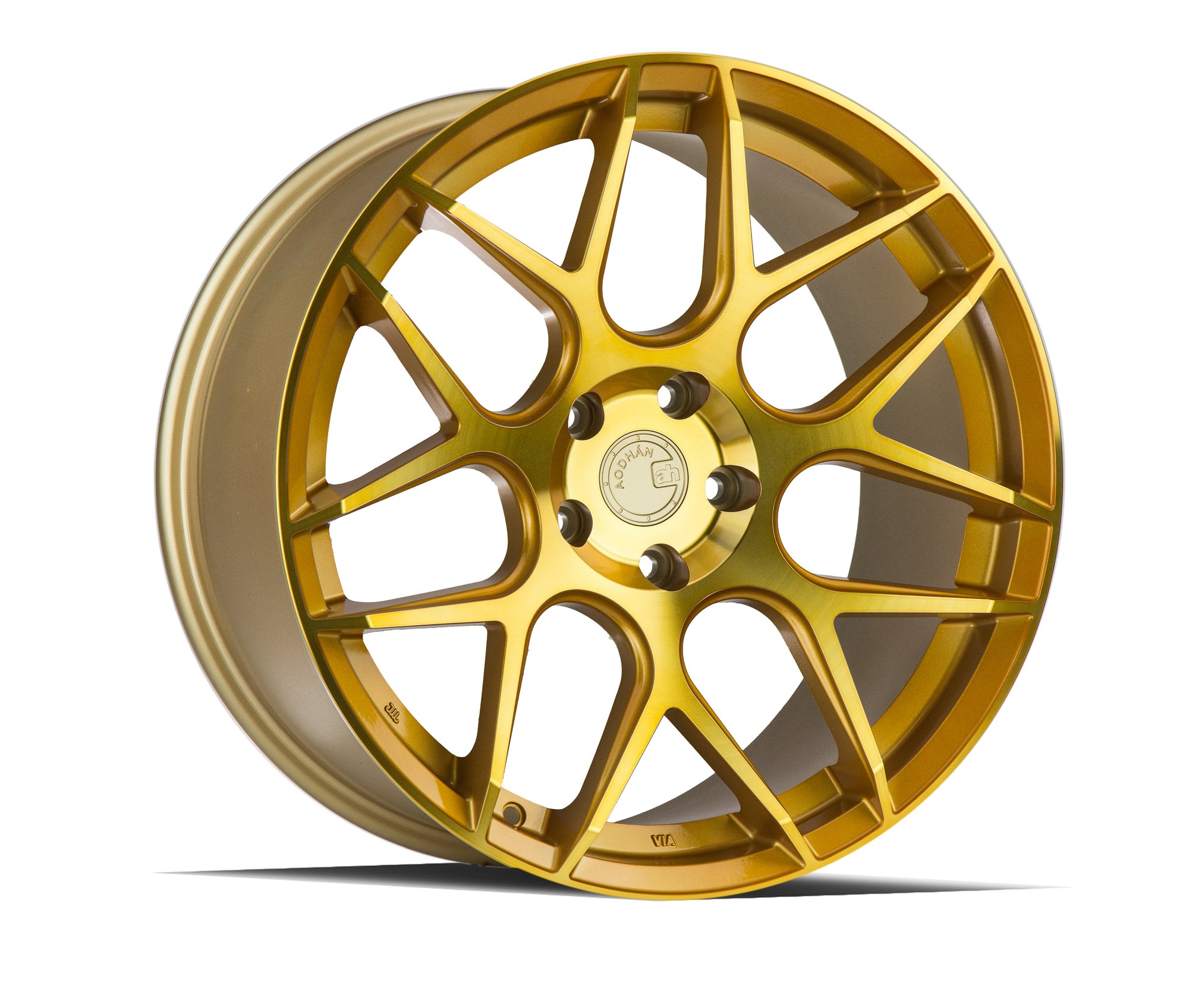 Aodhan LS002 19x8.5 5x114.3 +35 Gold Machined Face