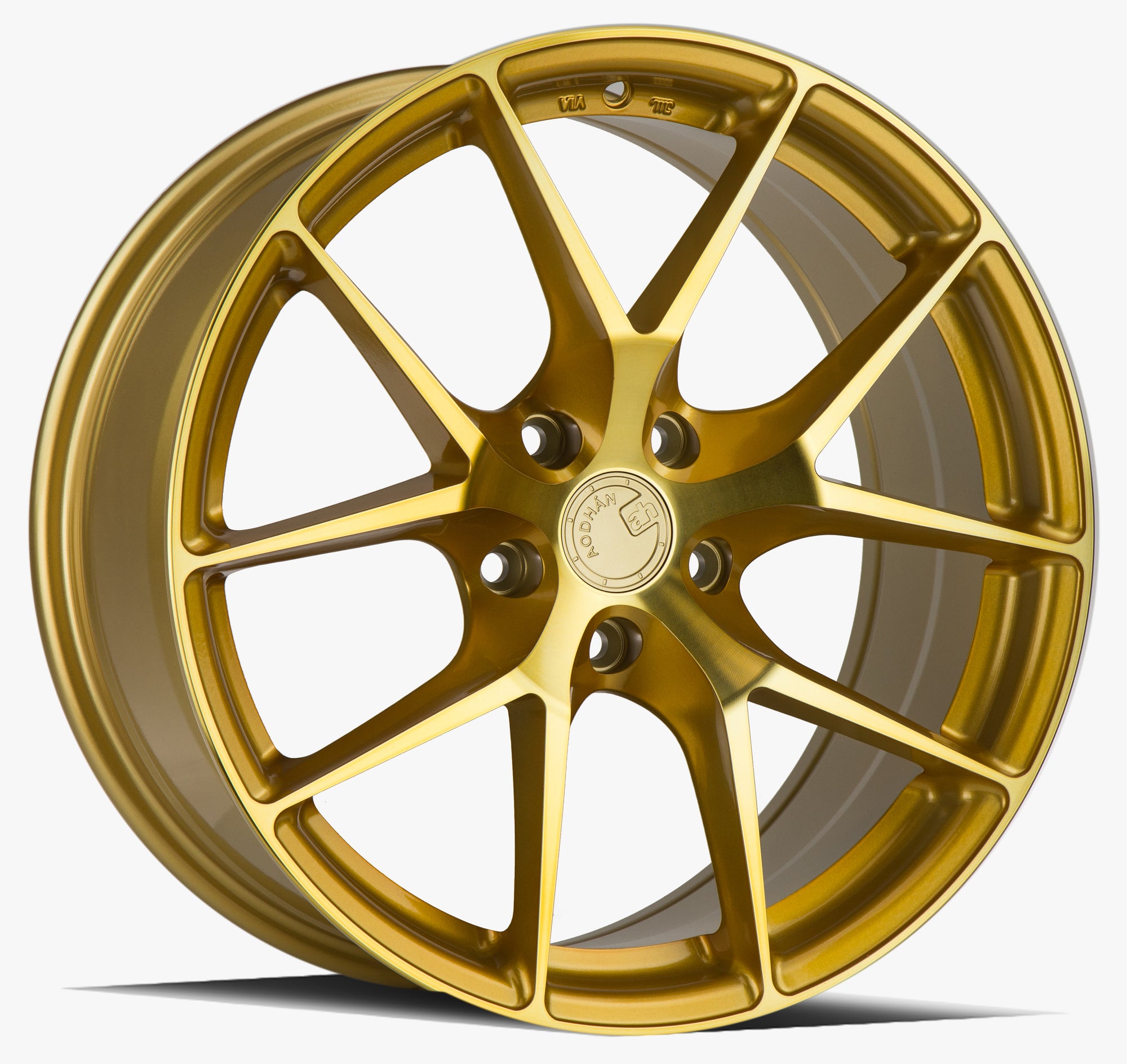 Aodhan LS007 18x8.0 5X114.3 +35 Gold Machined Face