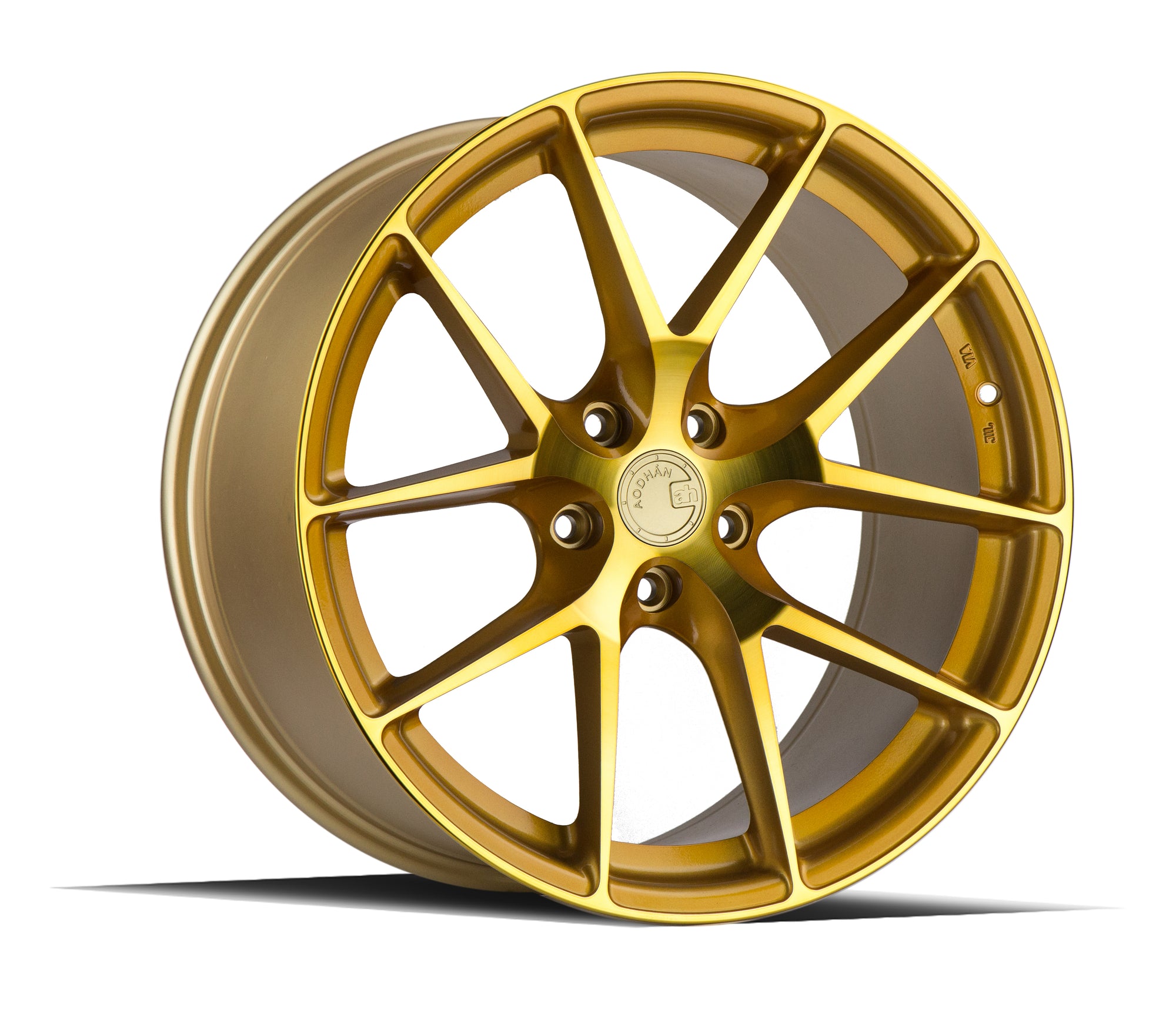 Aodhan LS007 18x9.0 5X100 +30 Gold Machined Face