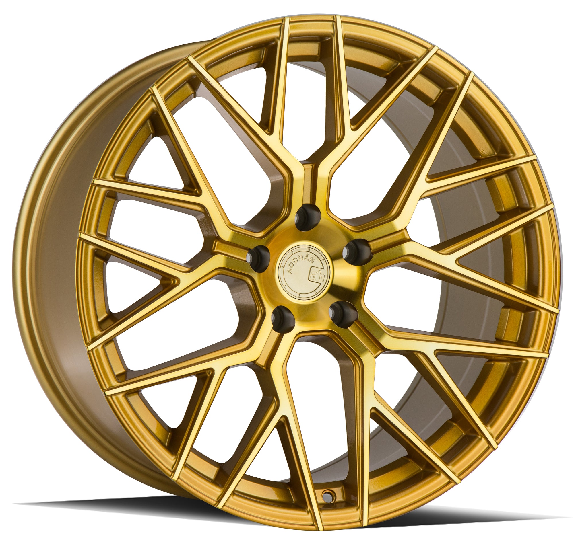 Aodhan LS009 20x9 5x114.3 +30 Gold Machined Face