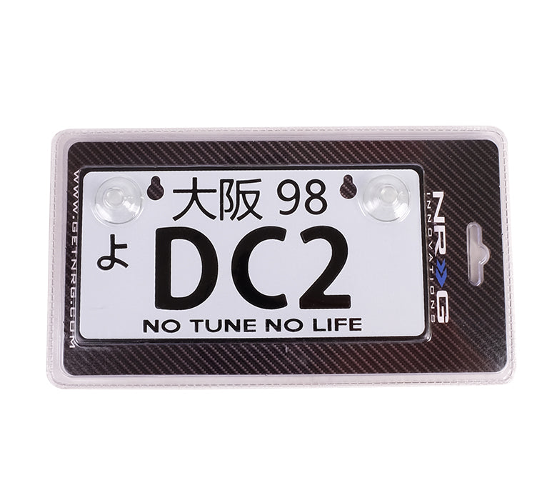 NRG MP-001-DC2 JDM Aluminum Mini License Plate With Suction Cups - DC2