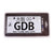 NRG MP-001-GDB JDM Aluminum Mini License Plate With Suction Cups - GDB