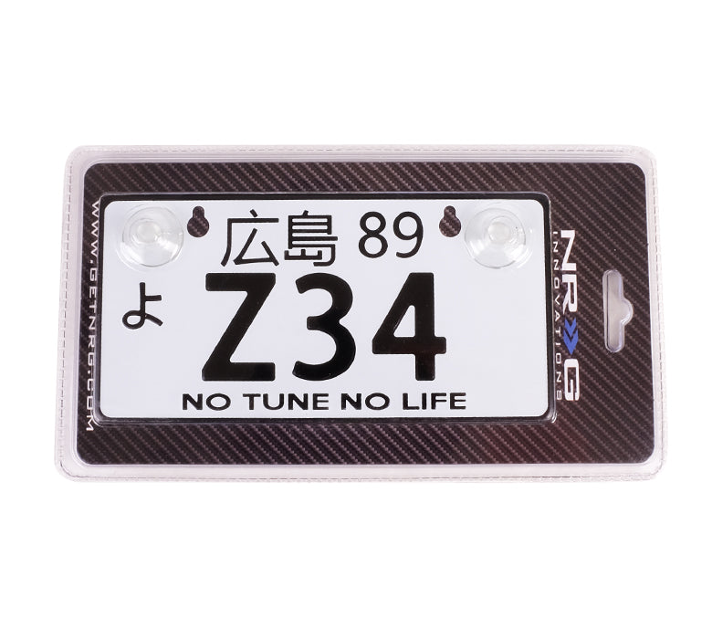 NRG MP-001-Z34 JDM Aluminum Mini License Plate With Suction Cups - Z34