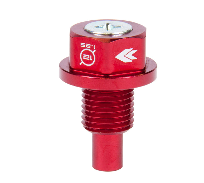 NRG NOP-200RD Red M12x1.25 Magnetic Oil Drain Plug