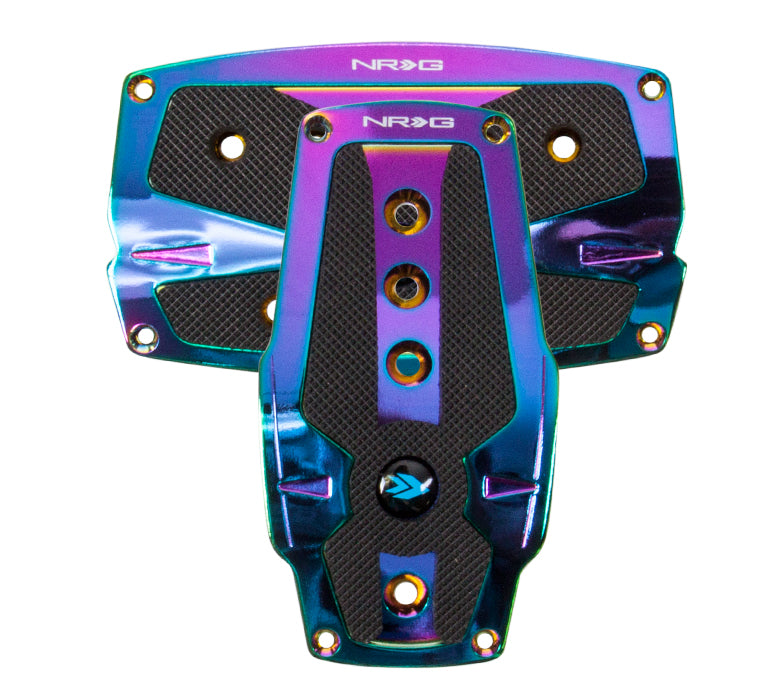NRG PDL-250MC Neochrome Aluminum Sport Pedal with Black Rubber Inserts (Automatic Transmission)