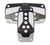 NRG PDL-450BK Aluminum Sport Pedal Black with Silver Carbon (Automatic Transmission)