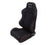 NRG RSC-200L/R Type-R Cloth Sport Seats Black with Red Stitch with logo