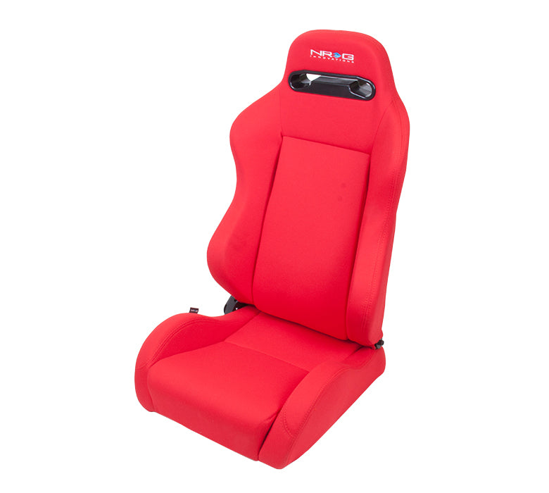 NRG RSC-210L/R Type-R Cloth Sport Seat Red with Red Stitching