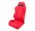 NRG RSC-210L/R Type-R Cloth Sport Seat Red with Red Stitching