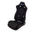 NRG RSC-800L/R "The Arrow" NRG Cloth Black Racing Seat with Red Stitching