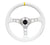 NRG RST-006WT-Y 350mm White Leather Reinforced Racing Steering Wheel