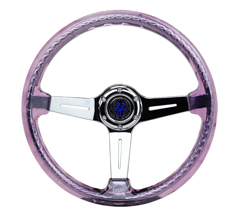 NRG RST-027CH-PP 350mm Matsuri Acrylic Reinforced Steering Wheel