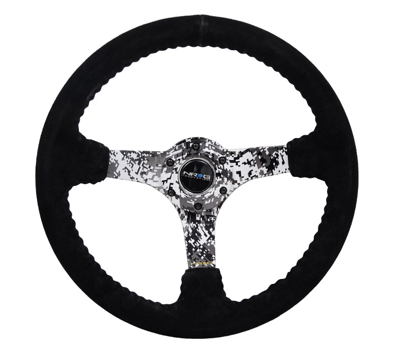 NRG RST-036DC-S 350mm Suede Hydro Dipped Digital Camo Steering Wheel