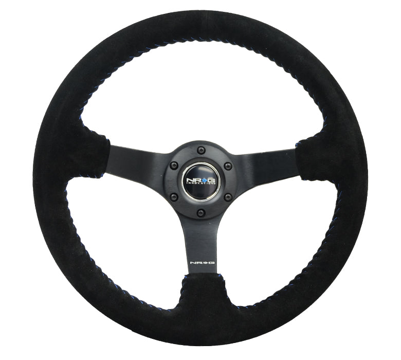 NRG RST-036MB-S-BL 350mm Suede Steering Wheel