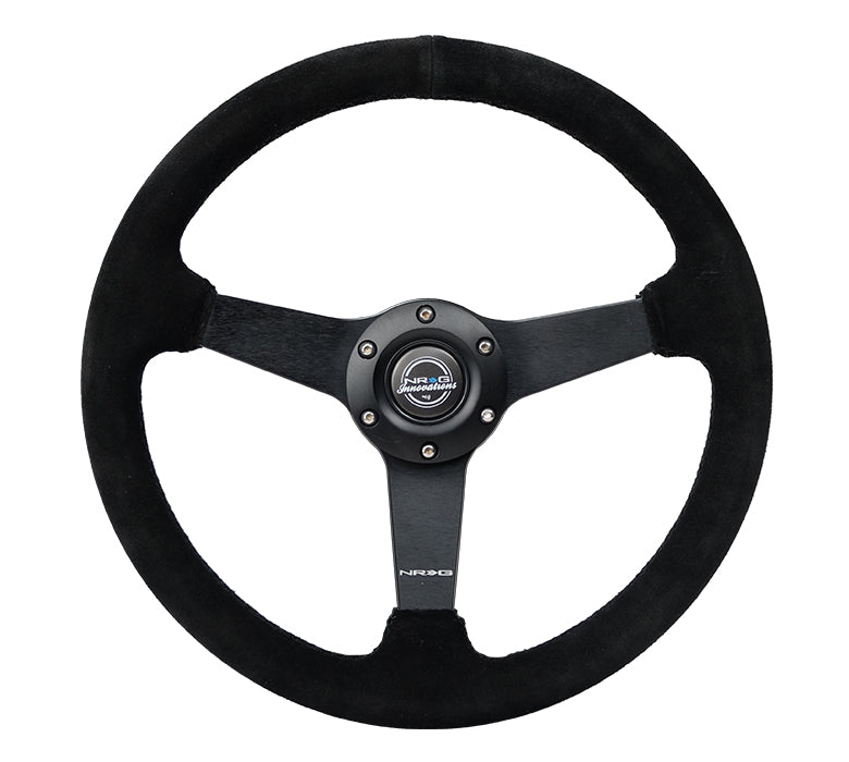 NRG RST-037MB-S 350mm Black Suede Steering Wheel