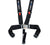 NRG SBH-5PCBK Black SFI 16.1 5 Point 3 inch Seat Belt Harness with Latch