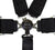 NRG SBH-6PCBK Black 6 Point 3inch Seat Belt Harness with Cam Lock