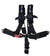 NRG SBH-R5PC BK Black 5 Point 3inch Seat Belt Harness with Latch