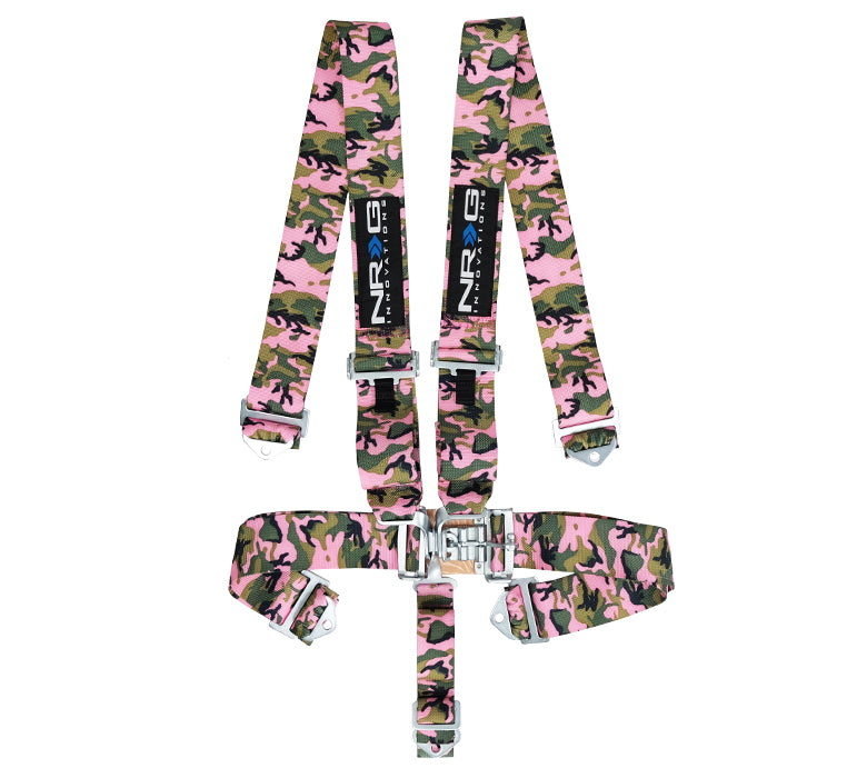 NRG SBH-5PCPKCAMO Digital Camo SFI 16.1 5 Point 3 inch Seat Belt Harness with Latch