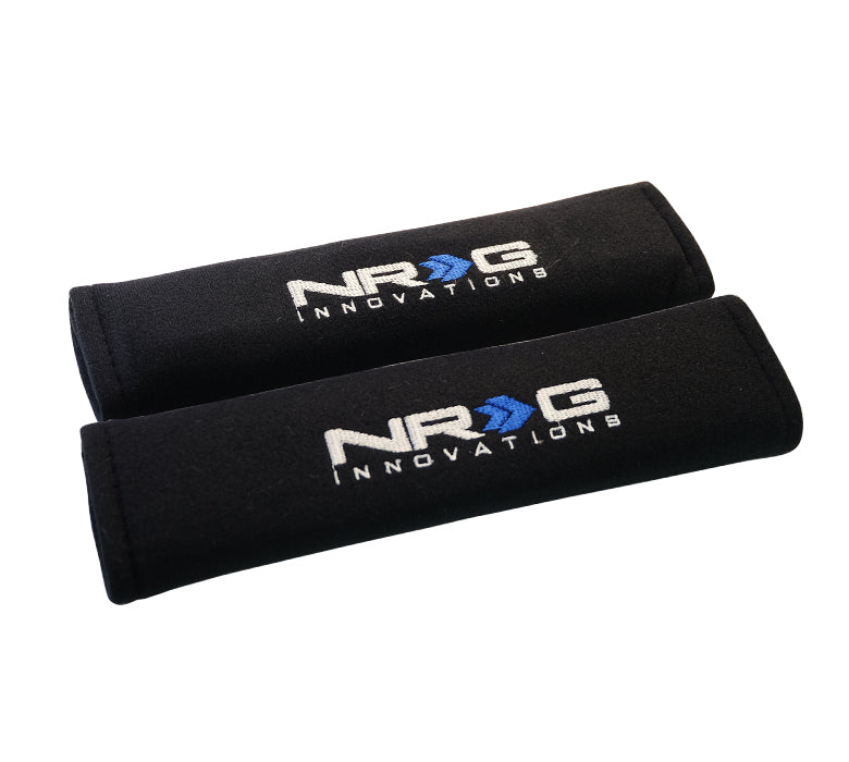 NRG SBP-27BK Short Black Seat Belt Pads 2.7" x 11"