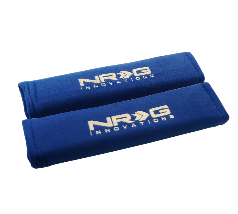 NRG SBP-27BL Short Blue Seat Belt Pads 2.7" x 11"