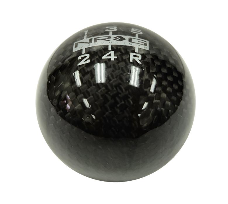 NRG SK-300BC-W Black Carbon Fiber 5 Speed Universal Weighted Shift Knob