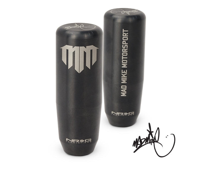 NRG SK-450BC-MM Mad Mike Signature Short Shifter Black Chrome Weighted Universal Shift Knob