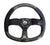 NRG ST-009CFRS 320mm Flat Bottom Carbon Fiber Steering Wheel with Red Stitching