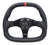 NRG ST-019CF-R 320mm Black Carbon Fiber Center Flat Bottom with Black Stitching Carbon Fiber Steering Wheel