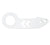 NRG TOW-110WT White Powder Coat Universal Fitment Rear Tow Hook