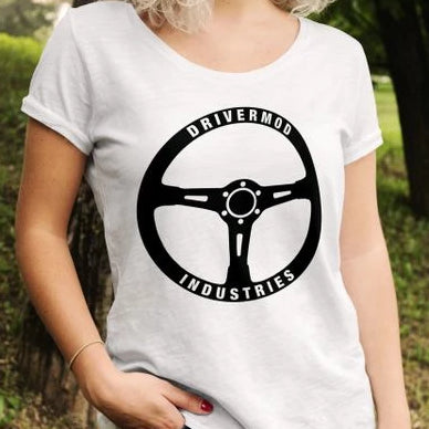 Steering Wheel Womens V-Neck